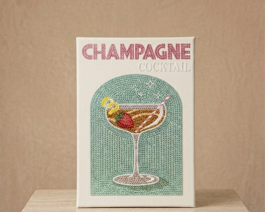 Haft Diamentowy Champagne Cocktail – Zestaw Diamond Painting