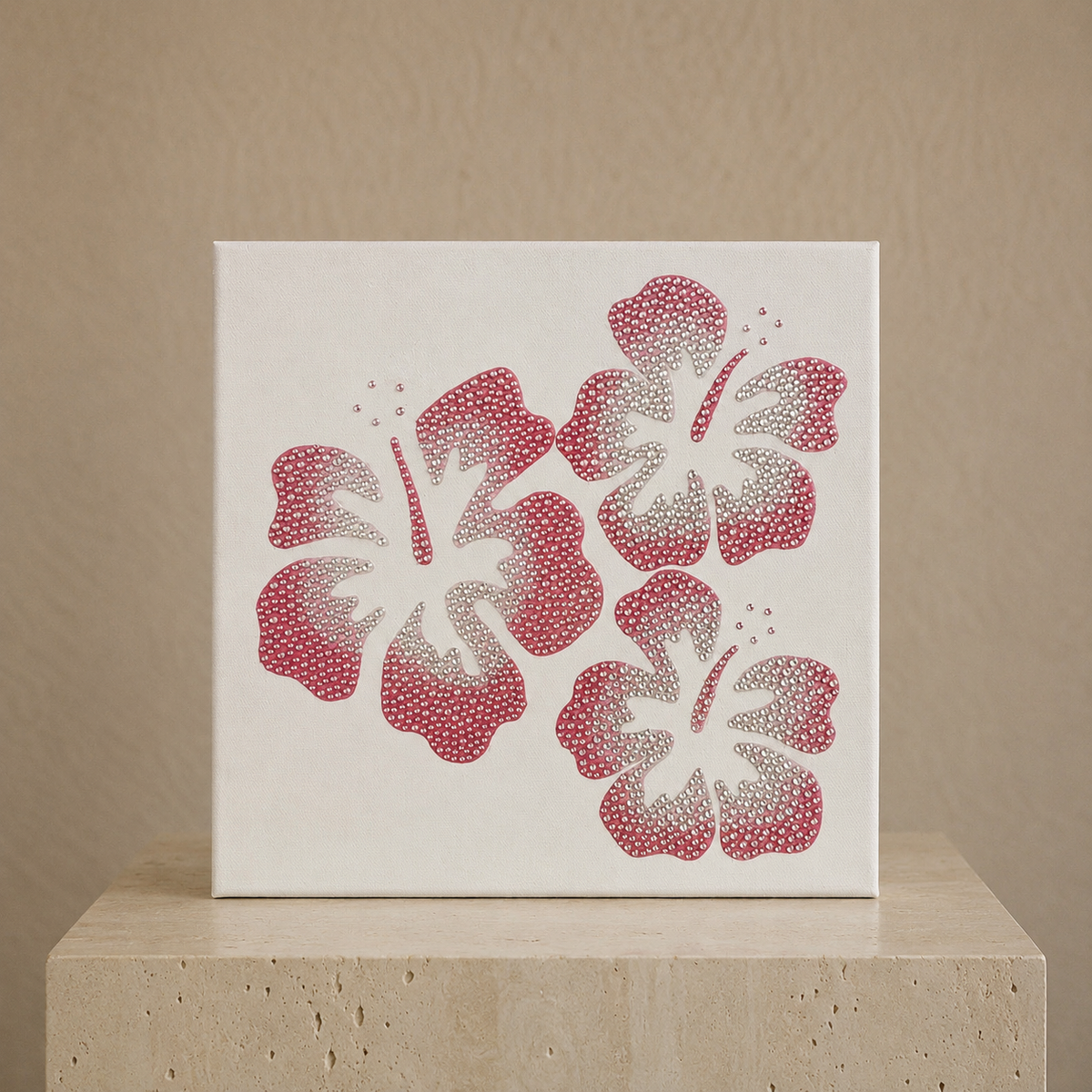Haft Diamentowy Hibiskus – Zestaw Diamond Painting