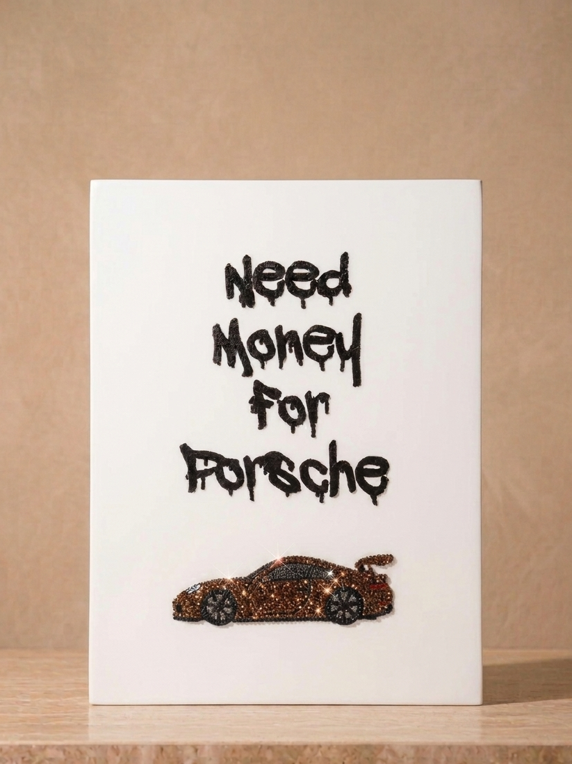 Haft Diamentowy Need Money for Porsche – Zestaw Diamond Painting