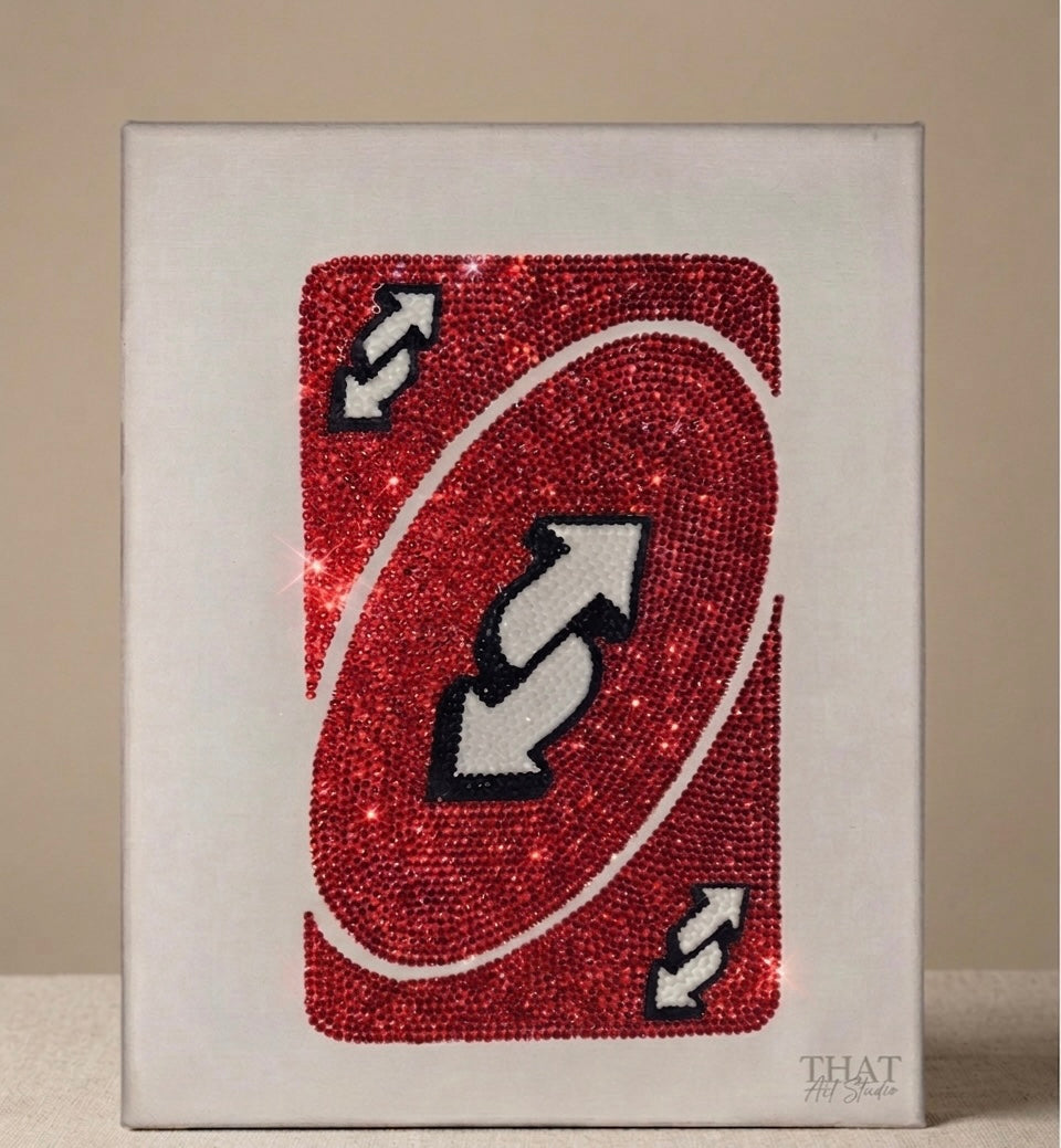 Haft Diamentowy UNO Reverse - Zestaw Diamond Painting