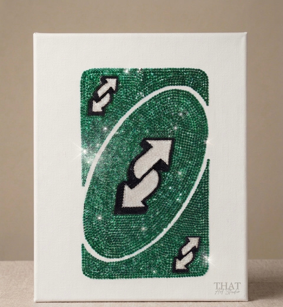 Haft Diamentowy UNO Reverse - Zestaw Diamond Painting
