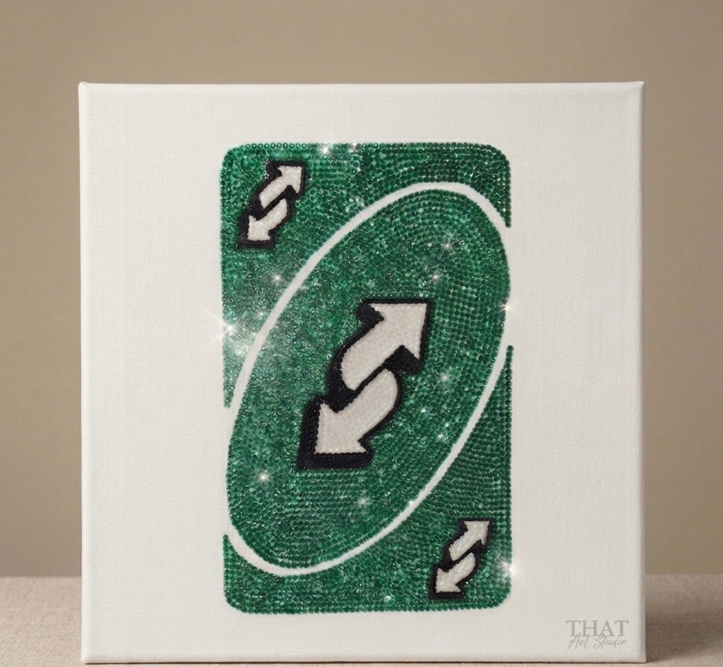 Haft Diamentowy UNO Reverse - Zestaw Diamond Painting
