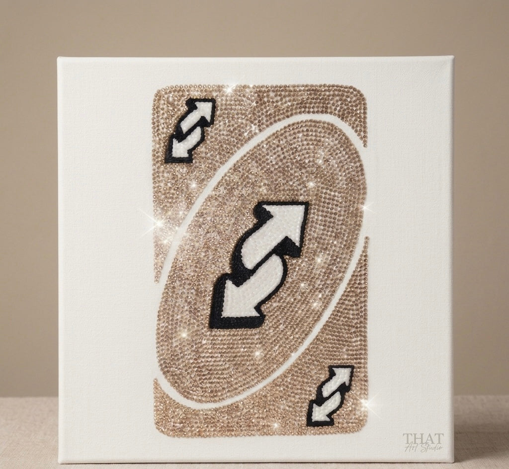 Haft Diamentowy UNO Reverse - Zestaw Diamond Painting